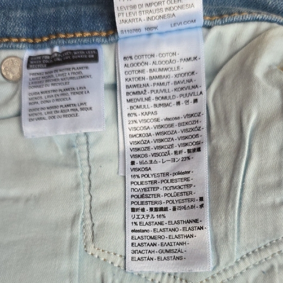 Levi's Size 31x30 311 Shaping Mid-Rise Smoothing Tummy Panel Skinny Jeans NEW - Picture 12 of 14